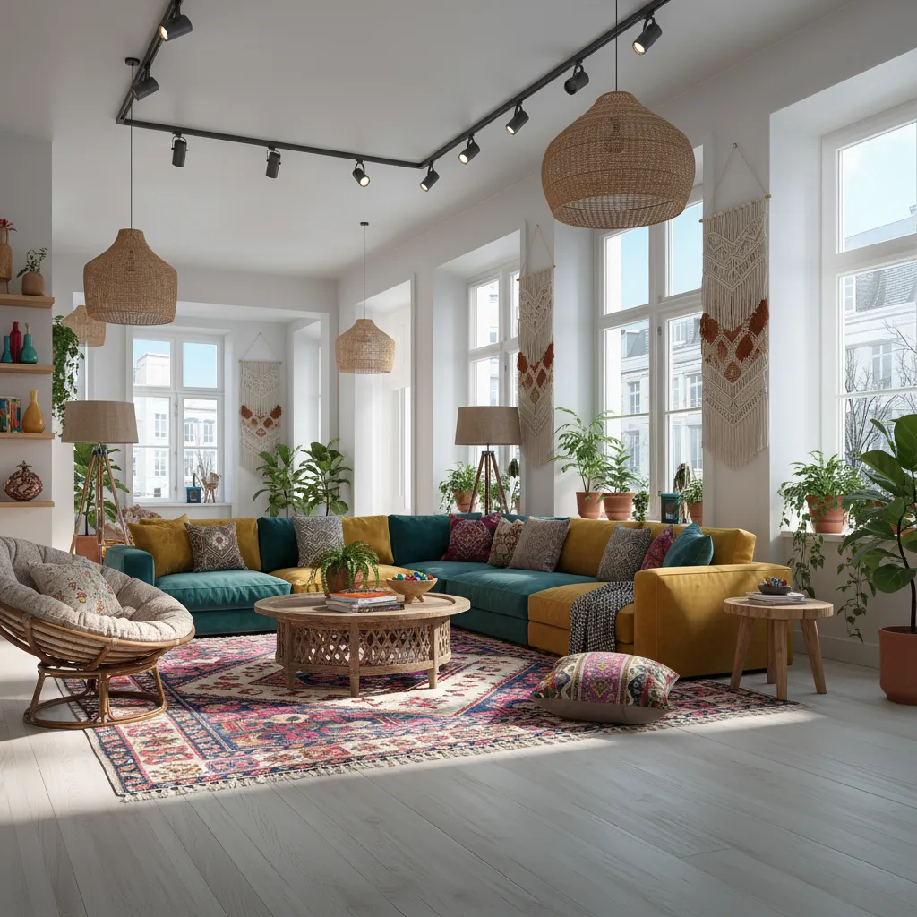 Unfurnished space fully staged - After