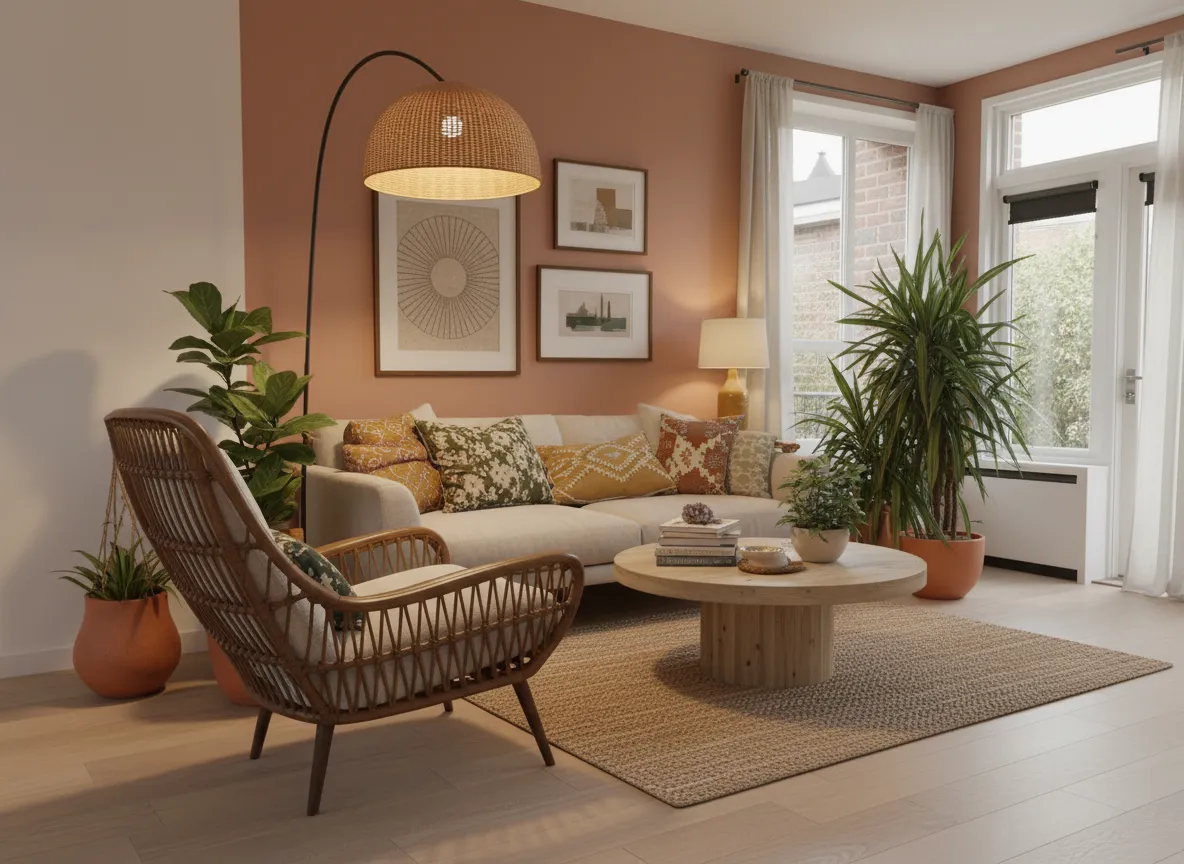 Living room sketch transformation - After